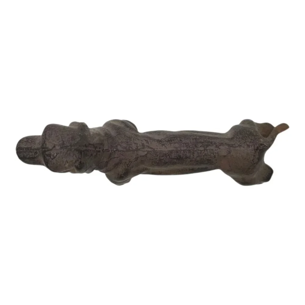 Dachshund Weiner Dog Figurine Statue Cast Metal Vintage Decorative Paper Weight